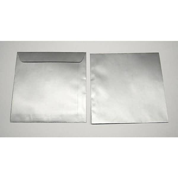 Briefumschläge 220x220mm 130g/qm haftklebend VE=100 Stück silber