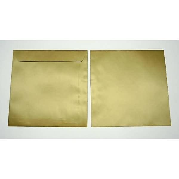 Briefumschläge 220x220mm 130g/qm haftklebend VE=100 Stück gold