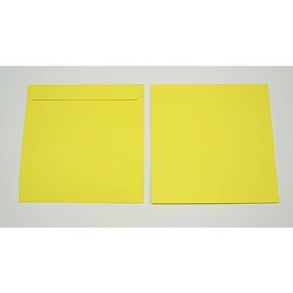 Briefumschläge 220x220mm 120g/qm haftklebend VE=100 Stück schwefelgelb