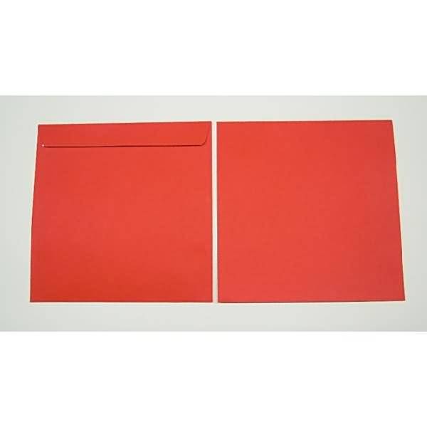 Briefumschläge 220x220mm 120g/qm haftklebend VE=100 Stück feuerrot