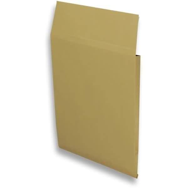 Faltentaschen 250x305x25mm 140g/qm haftklebend VE=125 Stück braun