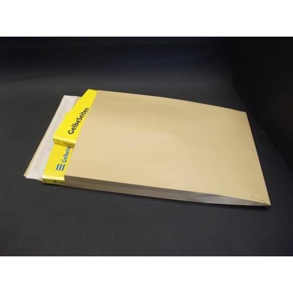 Faltentaschen 305x406x30mm 140g/qm haftklebend VE=125 Stück braun
