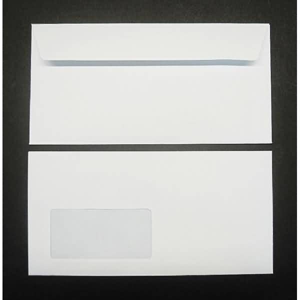Briefumschläge DINlang 90g/qm haftklebend Sonderfenster VE=500 Stück weiß