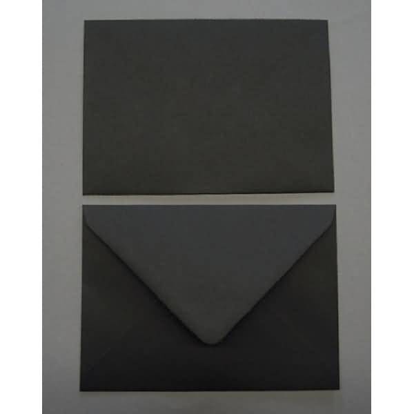 Briefumschläge 125x175mm (DIN B6) 100g/qm gummiert VE=100 Stück schwarz