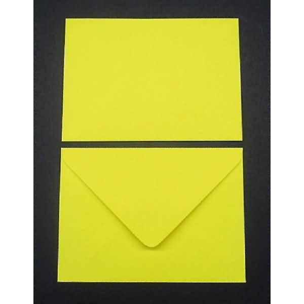 Briefumschläge 133x184mm 100g/qm gummiert VE=100 Stück gelb