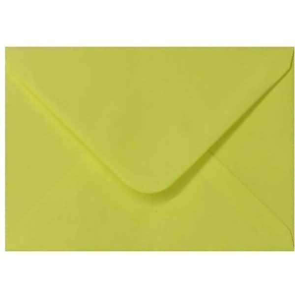 Briefumschläge 133x184mm 100g/qm gummiert VE=100 Stück pastellgelb
