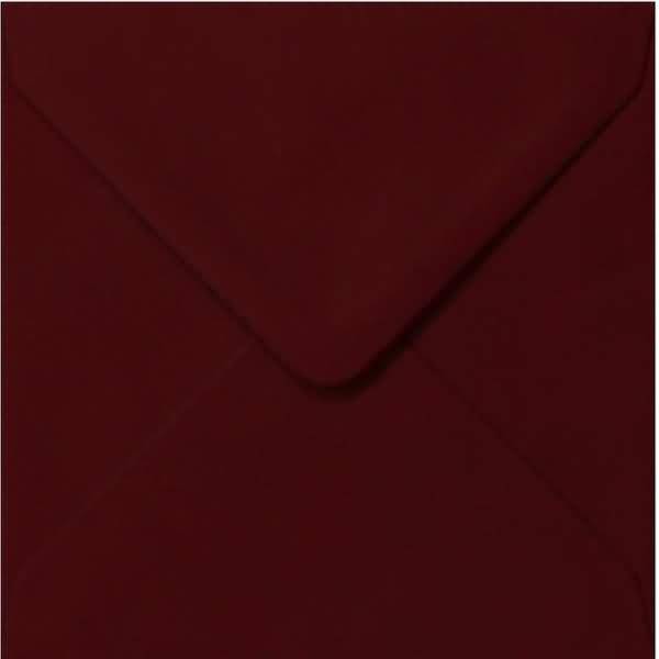 Briefumschläge 130x130mm 100g/qm gummiert VE=100 Stück bordeaux