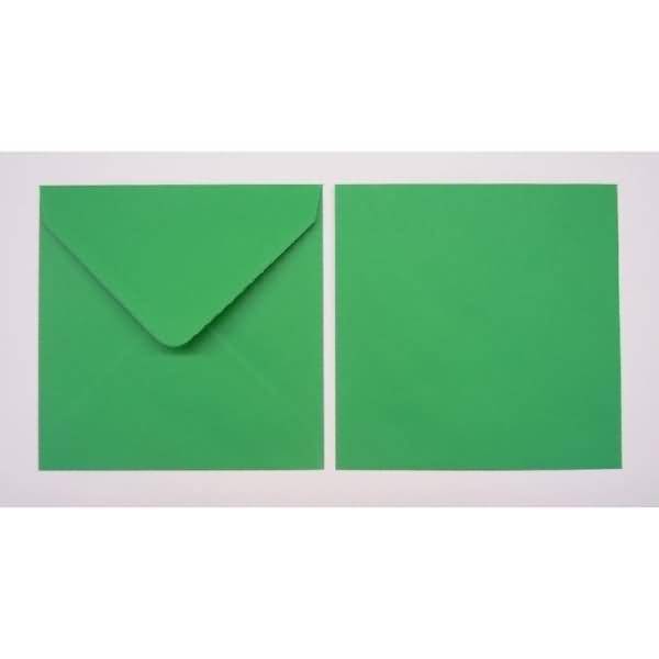 Briefumschläge 155x155mm 100g/qm gummiert VE=100 Stück dunkelgrün