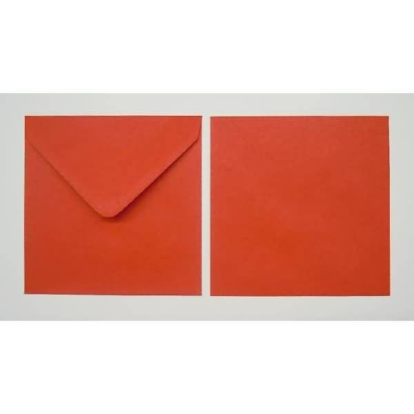 Briefumschläge 155x155mm 100g/qm gummiert VE=100 Stück rot