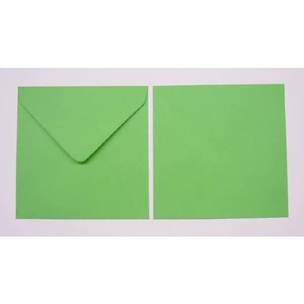 Briefumschläge 130x130mm 100g/qm gummiert VE=100 Stück frühlingsgrün