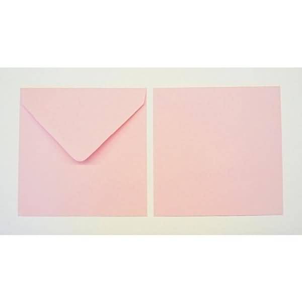 Briefumschläge 155x155mm 100g/qm gummiert VE=100 Stück pastellrosa