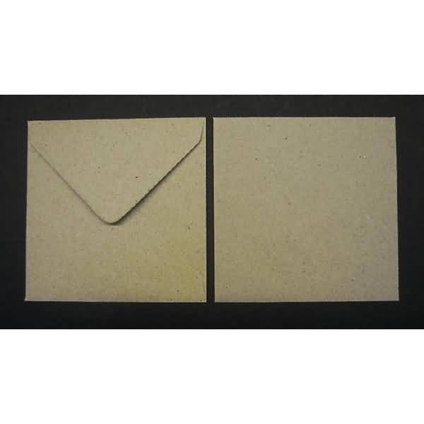 Briefumschläge 155x155mm 120g/qm gummiert VE=500 Stück braun