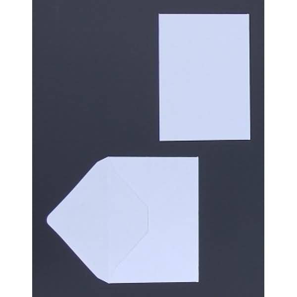 Briefumschläge 58x81mm (DIN C8) 80g/qm gummiert VE=100 Stück weiß