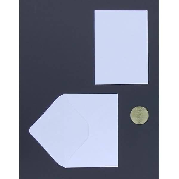 Briefumschläge 58x81mm (DIN C8) 80g/qm gummiert VE=100 Stück weiß