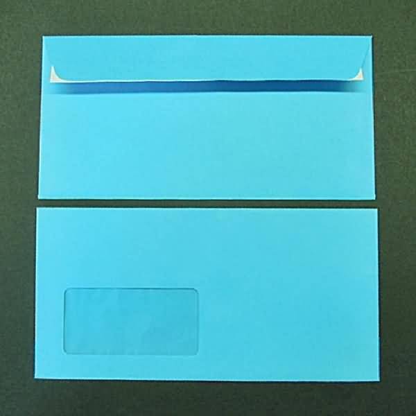 Briefumschläge DIN C6/5 100g/qm haftklebend Fenster VE=100 Stück intensivblau