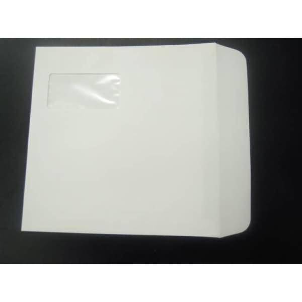 Briefumschläge 220x220mm 100g/qm gummiert Fenster VE=100 Stück weiß