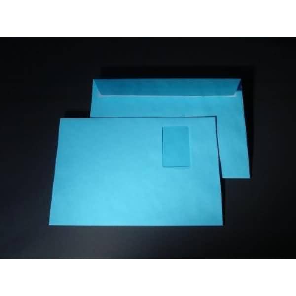 Briefumschläge C4 120g/qm haftklebend Fenster VE=250 Stück intensivblau