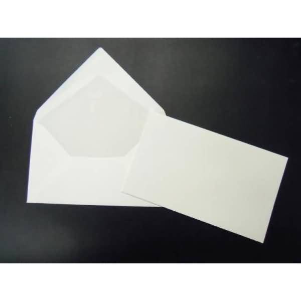 Briefumschläge 120x202mm 110g/qm gummiert VE=100 Stück weiß