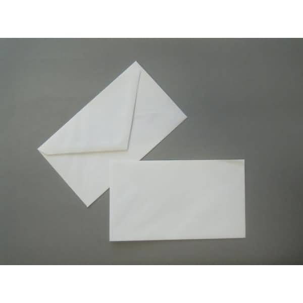 Briefumschläge 90x155mm 80g/qm gummiert VE=100 Stück weiß