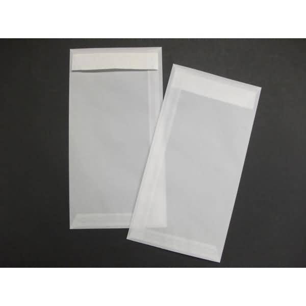 Versandtaschen 156x300mm 110g/qm haftklebend VE=100 Stück transparent-weiß