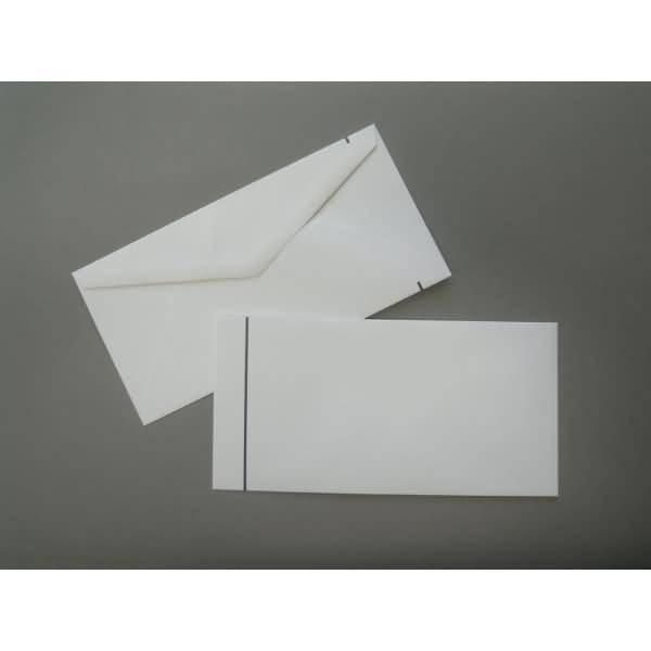 Trauerumschläge DINlang 110g/qm gummiert VE=100 Stück weiß