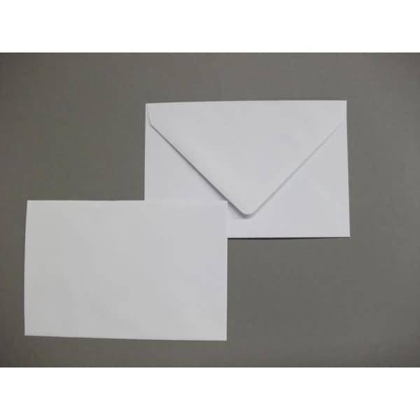 Briefumschläge 86x128mm 120g/qm gummiert VE=100 Stück weiß