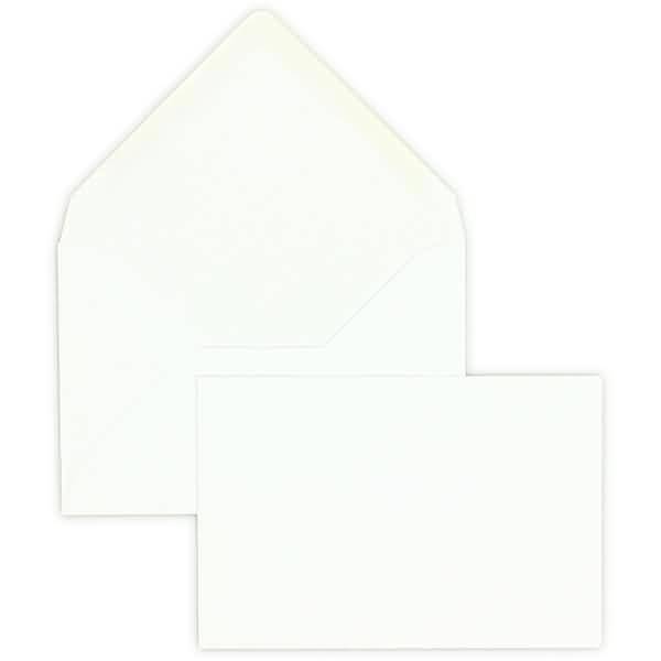 Briefumschläge 86x128mm 120g/qm gummiert VE=100 Stück weiß
