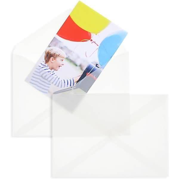 Briefumschläge Offset transparent 125x176mm (DIN B6) 90g/qm NK VE=100 Stück weiß