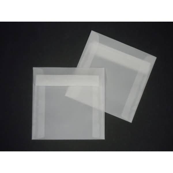 Briefumschläge 150x150mm 90g/qm haftklebend VE=100 Stück transparent-weiß
