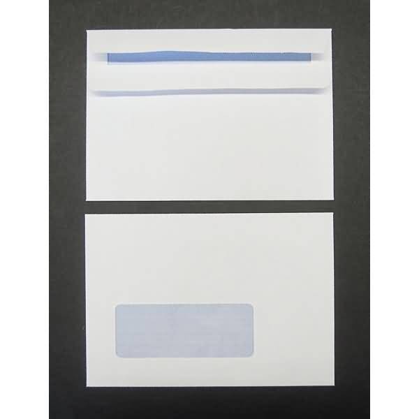Briefumschläge C6 90g/qm selbstklebend Sonderfenster VE=1000 Stück weiß
