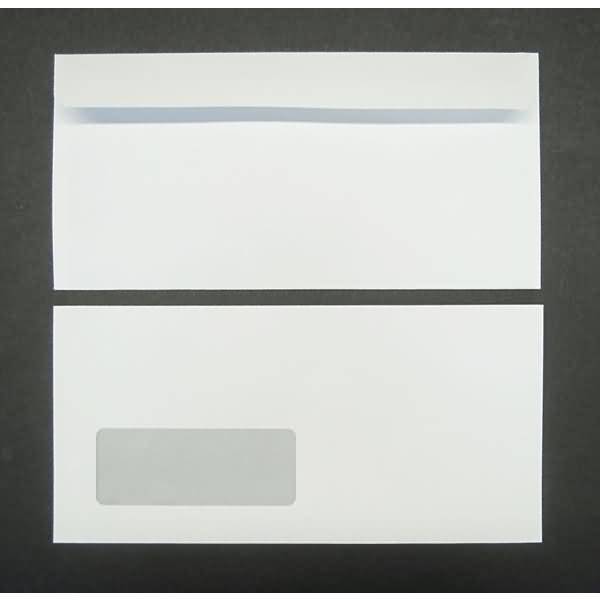 Briefumschläge DINlang 120g/qm haftklebend Sonderfenster VE=500 Stück hochweiß