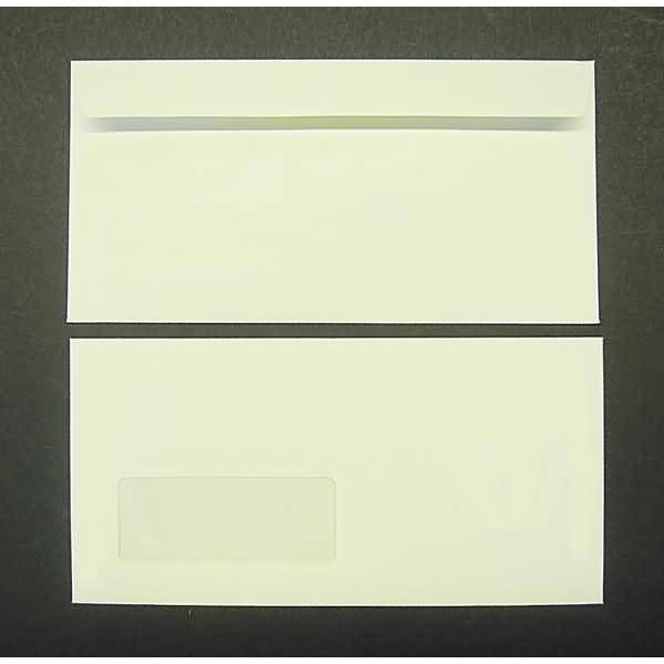 Briefumschläge DINlang 120g/qm haftklebend Sonderfenster VE=500 Stück vanille