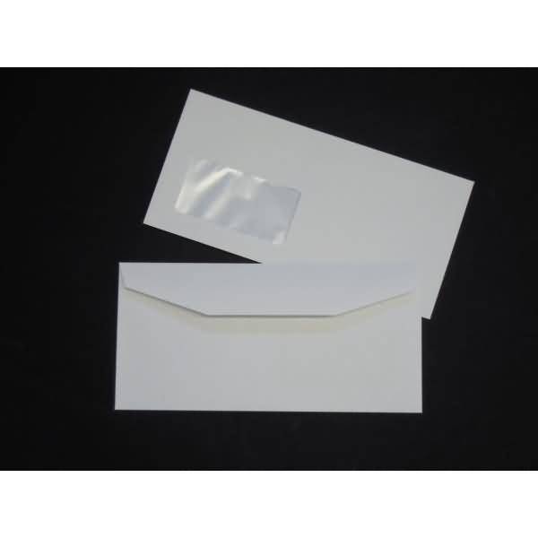 Briefumschläge 114x235mm 100g/qm gummiert Sonderfenster VE=1000 Stück weiß