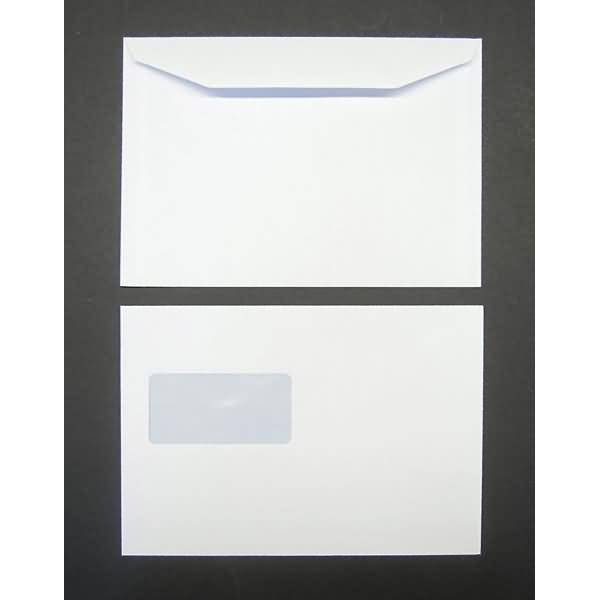 Kuvertierhüllen C5 90g/qm gummiert Sonderfenster VE=500 Stück weiß