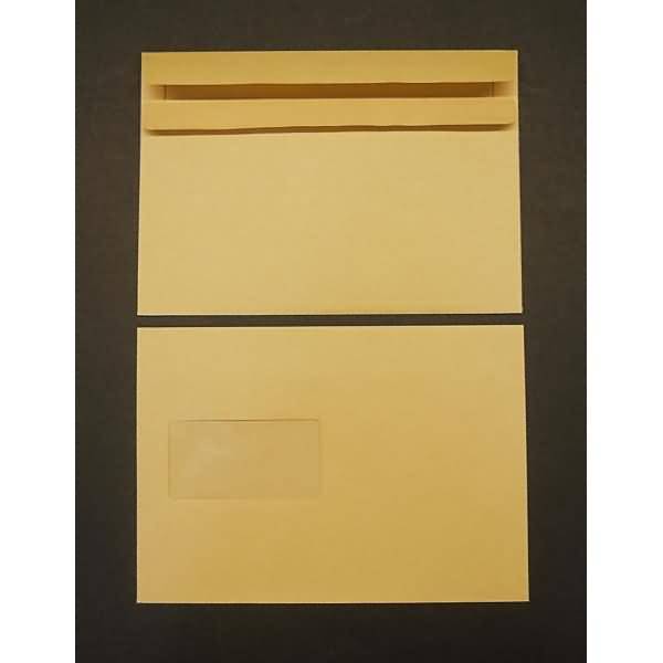 Briefumschläge C5 90g/qm selbstklebend Fenster VE=500 Stück braun