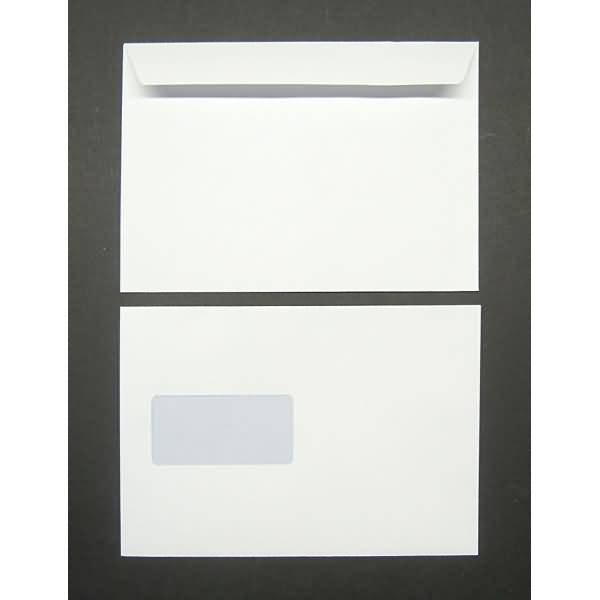 Briefumschläge C5 120g/qm haftklebend Fenster VE=500 Stück hochweiß