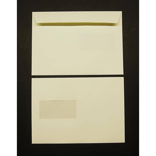 Briefumschläge C5 120g/qm haftklebend Fenster VE=500 Stück creme