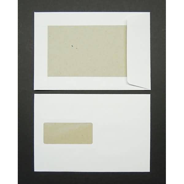 Versandtaschen C5 150g/qm HK Fenster Papprückwand VE=125 Stück weiß