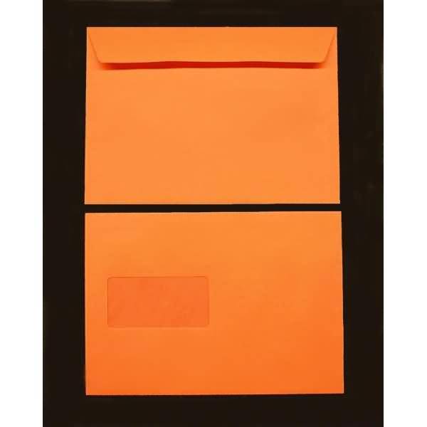 Briefumschläge C5 120g/qm haftklebend Fenster VE=500 Stück abendrot