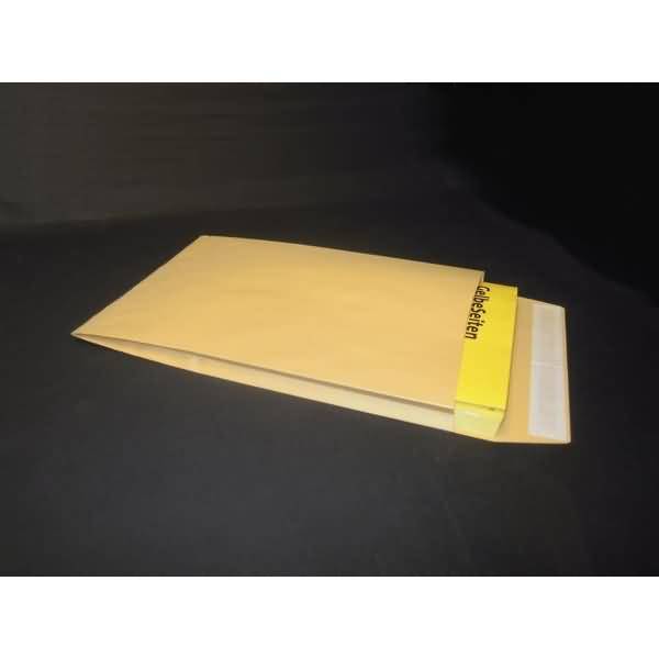 Faltentaschen C4 Falte 25mm 140g/qm HK Fenster VE=125 St. braun