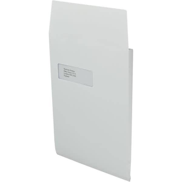 Faltentaschen C4 Falte 25mm 140g/qm HK Sonderfenster VE=125 St. weiß