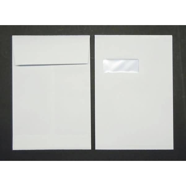 Faltentaschen EnURO C4 Falte 25mm 125g/qm HK Fenster VE=125 St. weiß