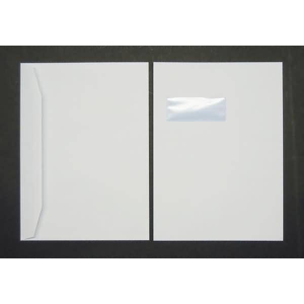 Kuvertierhüllen 240x330mm 100g/qm gummiert Sonderfenster VE=250 Stück weiß
