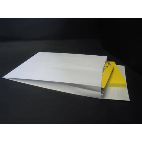 Faltentaschen EnURO 305x406x30mm 125g/qm HK VE=125 Stück weiß