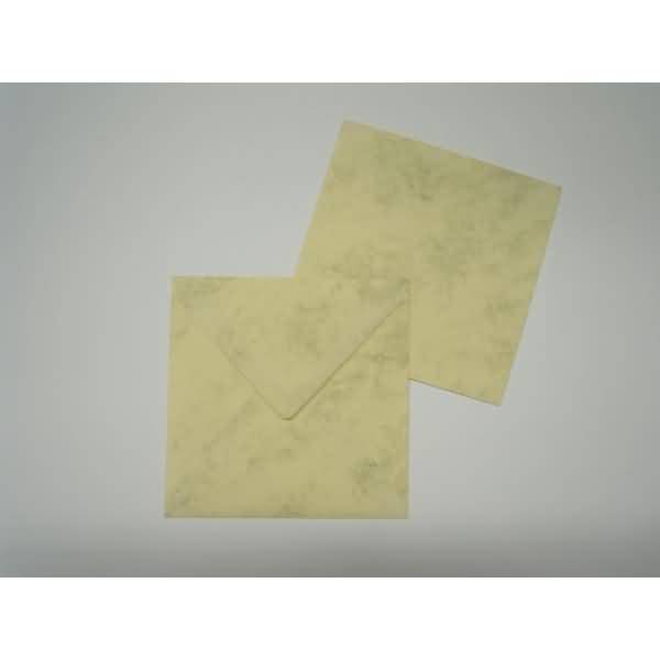 Briefumschläge 125x140mm 100g/qm gummiert VE=100 Stück chamois marmora