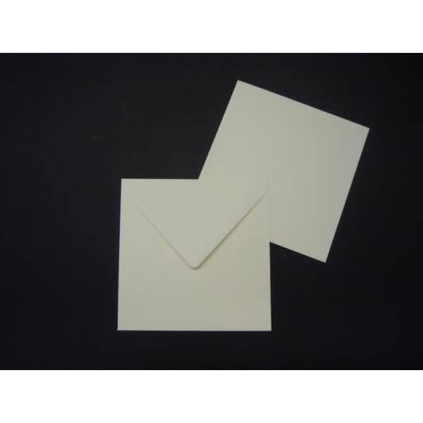 Briefumschläge 125x140mm 100g/qm gummiert VE=100 Stück ivory