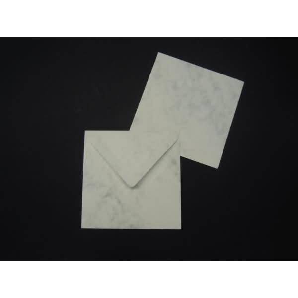 Briefumschläge 125x140mm 100g/qm gummiert VE=100 Stück grau marmora