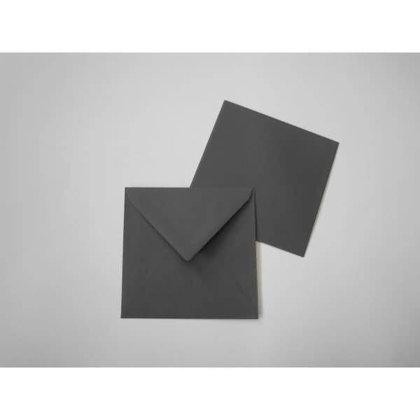 Briefumschläge 125x140mm 100g/qm gummiert VE=100 Stück schiefer