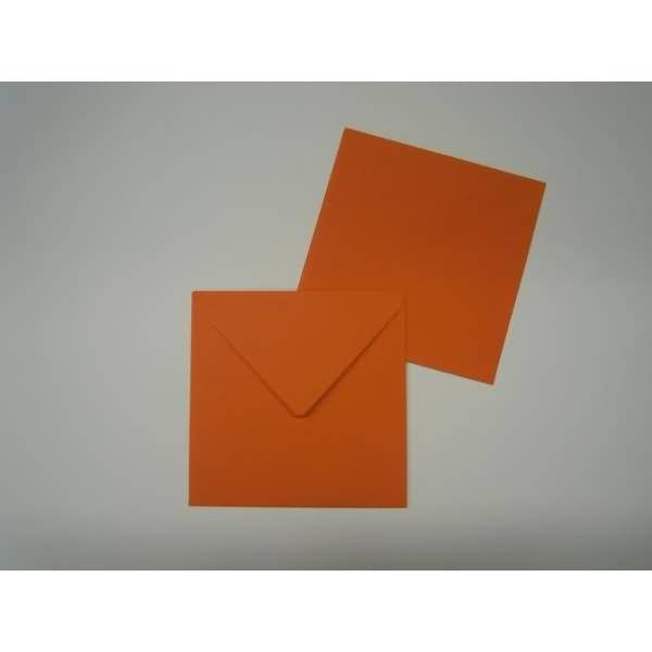 Briefumschläge 125x140mm 100g/qm gummiert VE=100 Stück orange