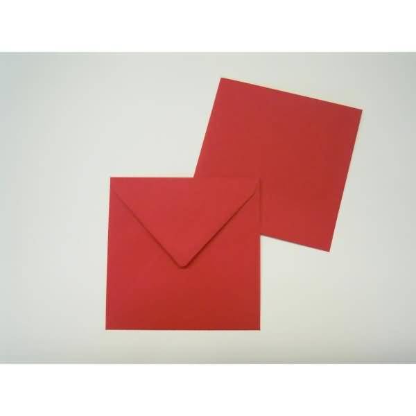 Briefumschläge 125x140mm 100g/qm gummiert VE=100 Stück rot